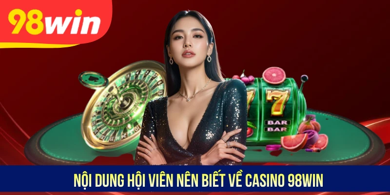 Nội dung hội viên nên biết về Casino 98WIN